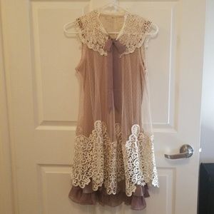 Modcloth Expressions of Elegance Dress in Taupe